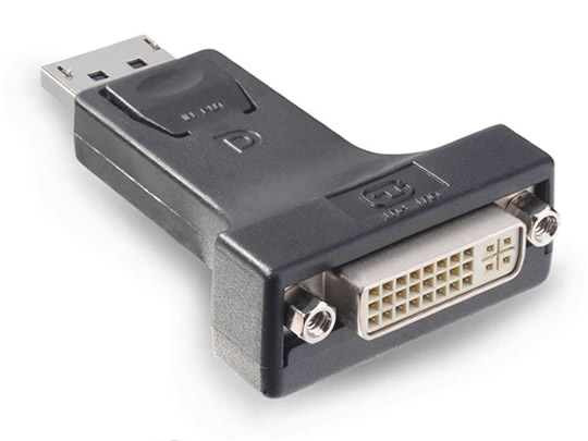 Displayport male-DVI female adapter 