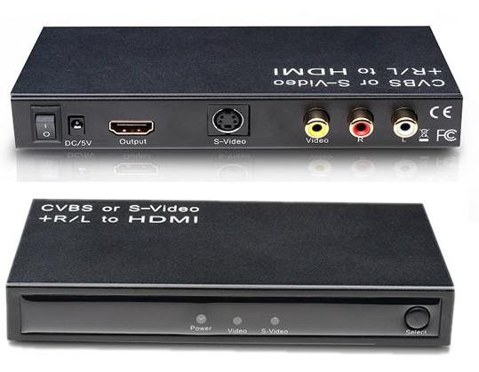 Composite Video or S-Video+R/L Audio to HDMI Conve