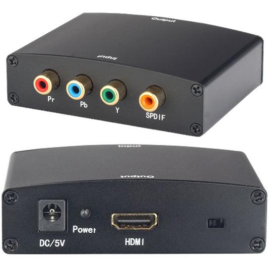 HDMI to YPbPr+R/L Audio Converter 