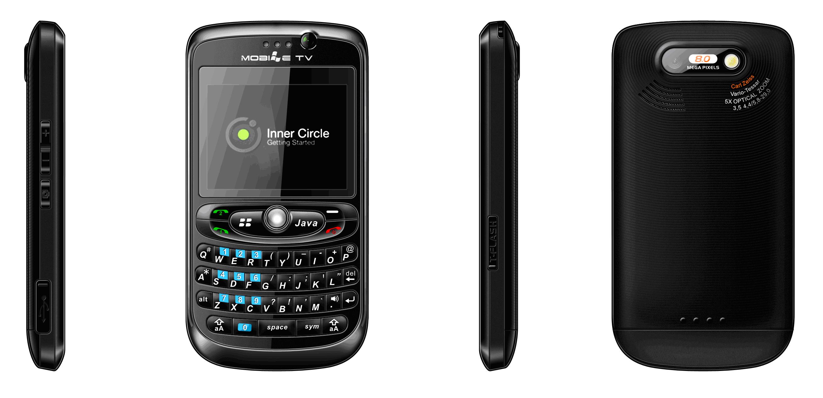 Chinese Black berry copy #V7000 TV/WIFI Mobile