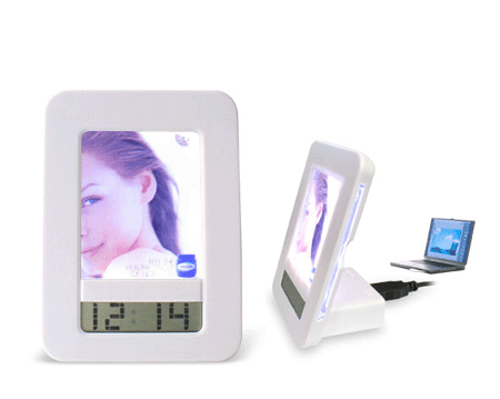 Photo Frame with Clock