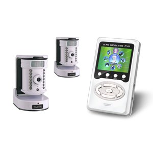 Wireless Baby Monitor-2.4GHz MP4+2Wireless Camera